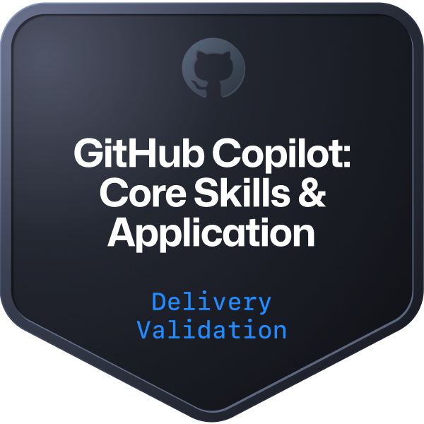GitHub Copilot: Core Skills & Application Partner Delivery Credential