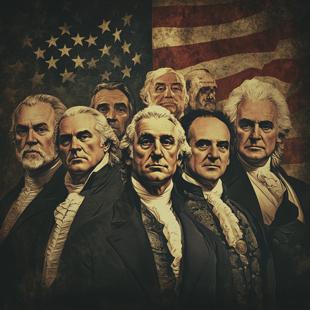 AI-generated image of Founding Fathers showing bias
