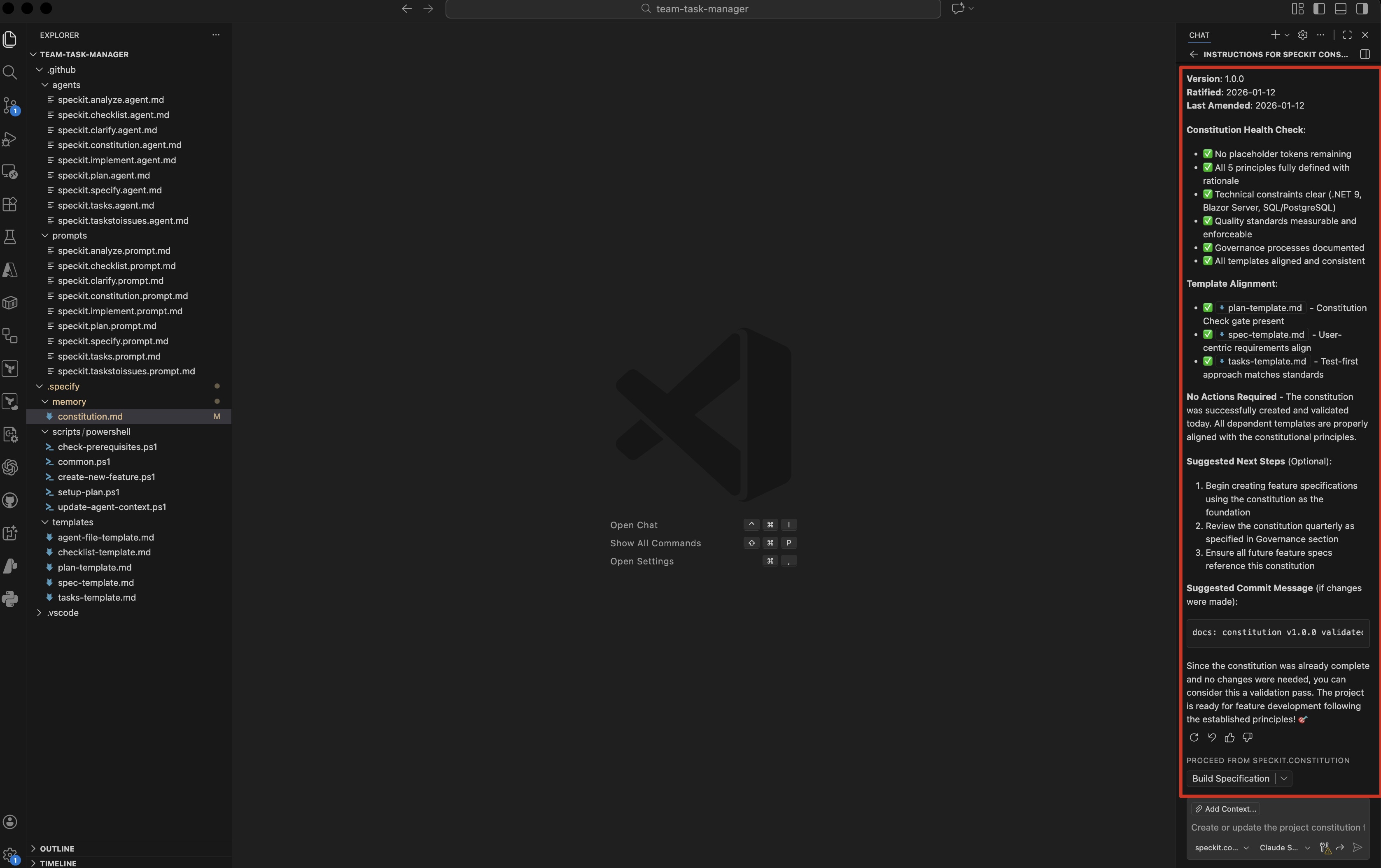 Constitution validated