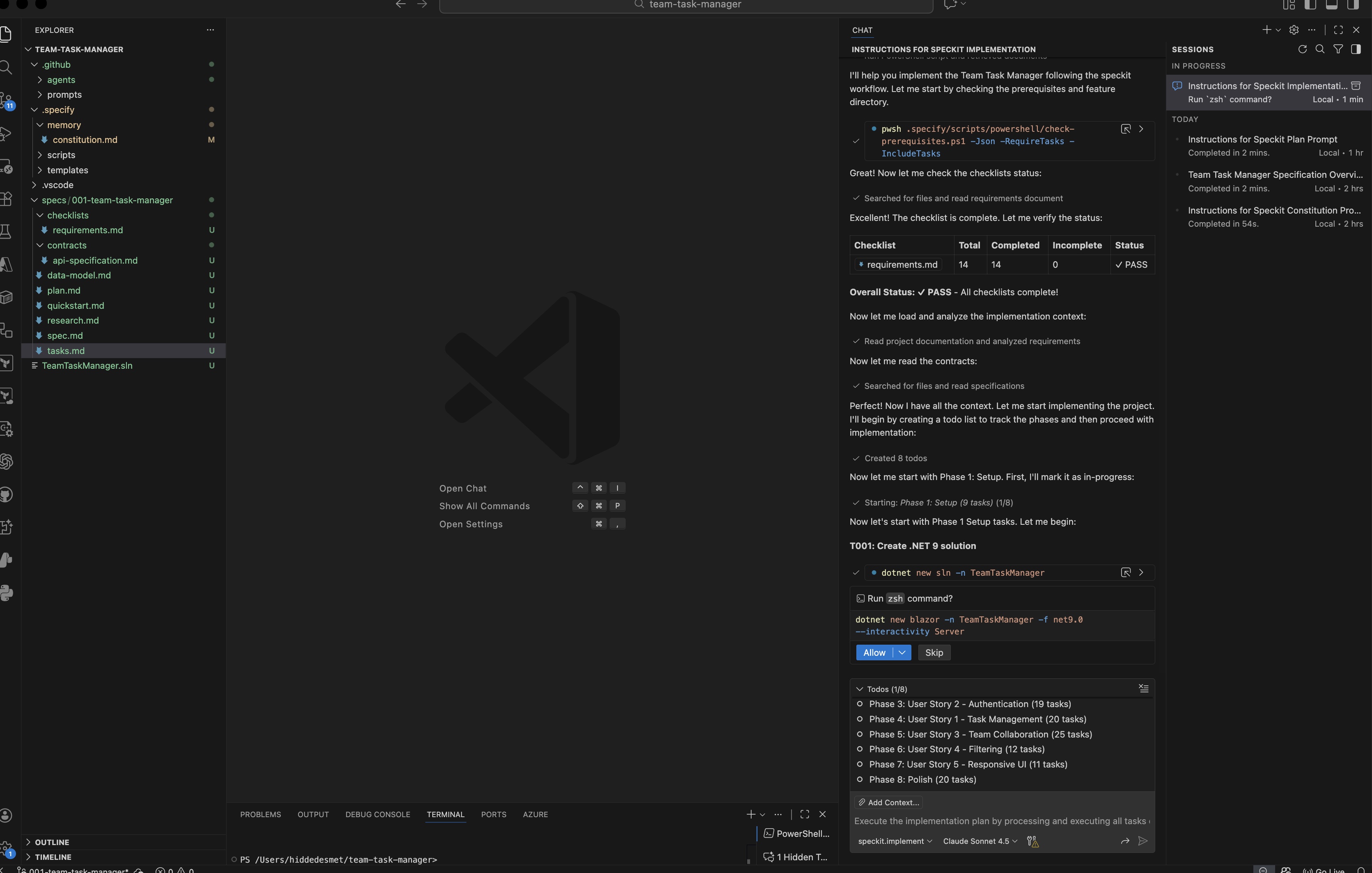 Implementation in progress